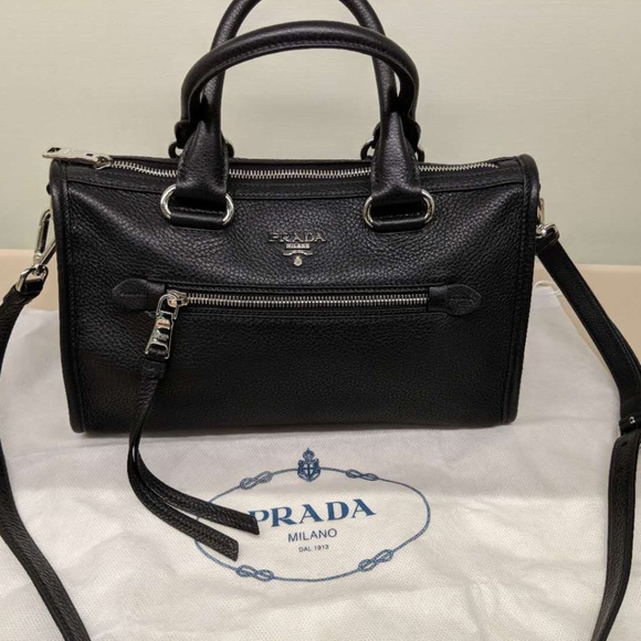 Prada Vitello Phenix Leather Convertible Boston - Picture 4 of 8